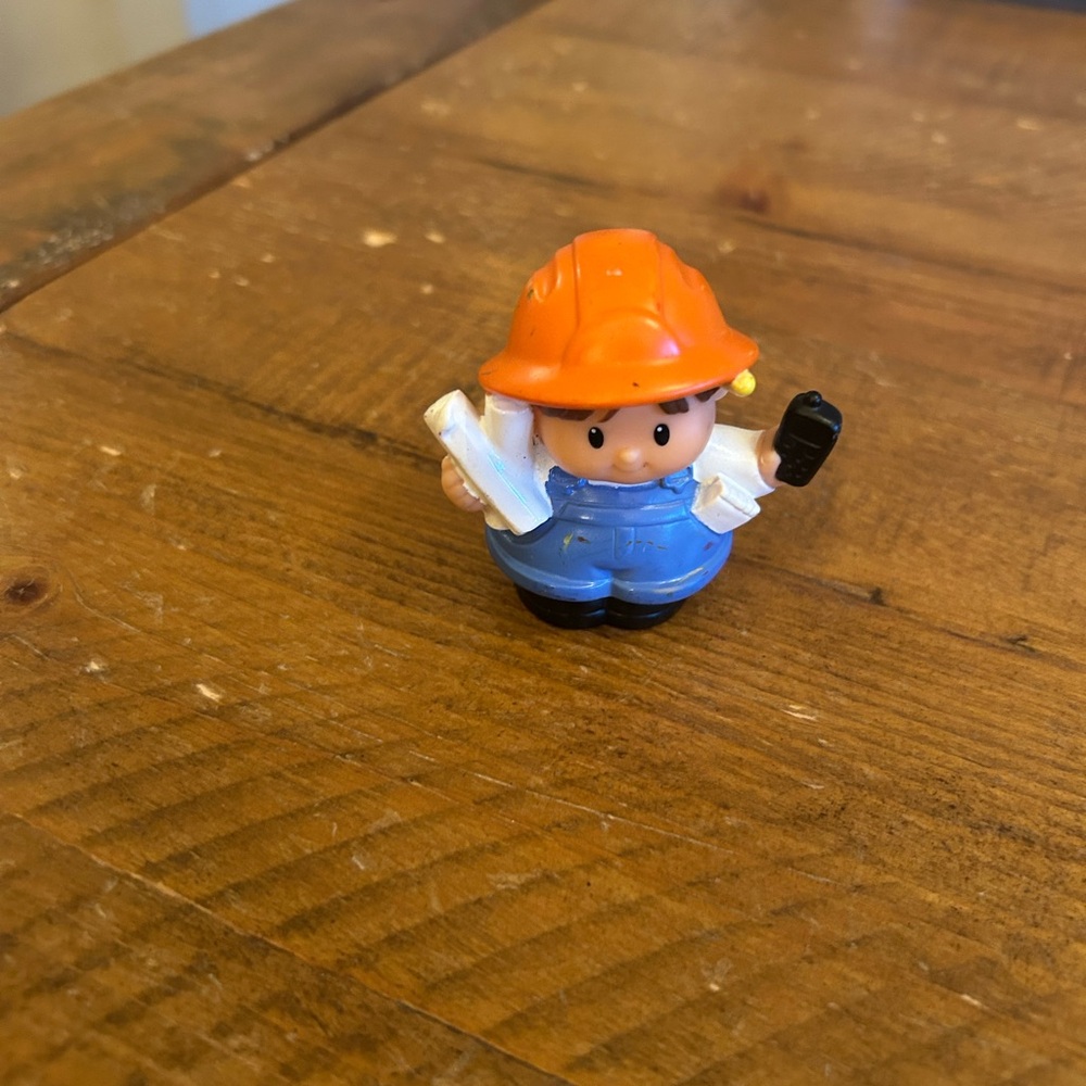 Fisher Price Little People construction worker as is